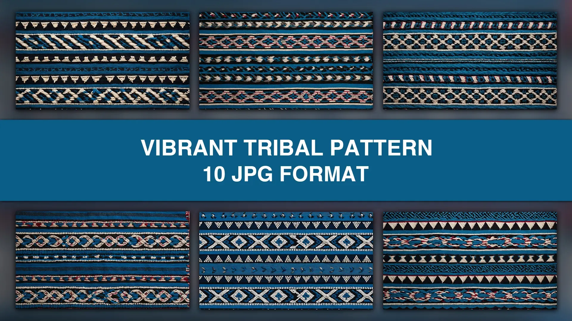 Vibrant Tribal Pattern Background Pack of 10 High Resolution JPG Images